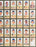 1989 Perez Steele Multi-Signed Uncut Sheet 39 Sig Mickey Mantle Ted Williams JSA