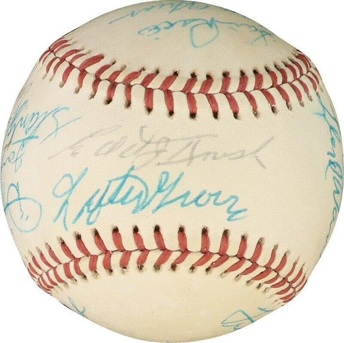 Beautiful Dizzy Dean Heinie Manush Lefty Grove HOF Multi Signed Baseball PSA DNA