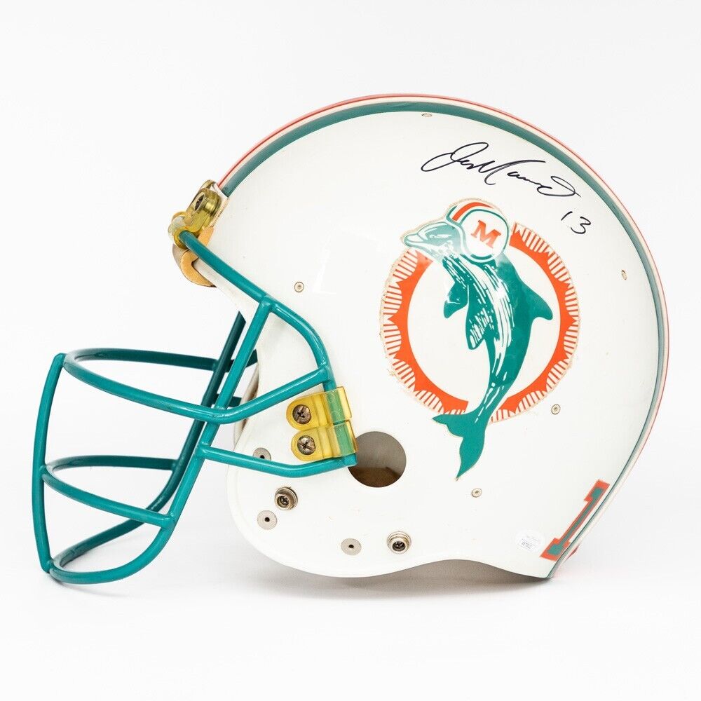 Dan Marino Signed 1980's Game Used Miami Dolphins Riddell Helmet JSA COA