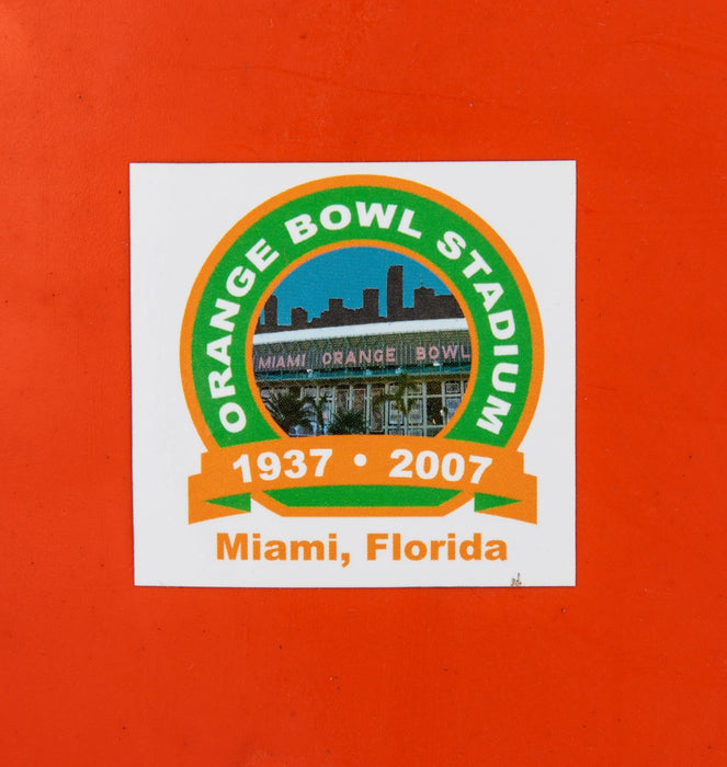 1972 Miami Dolphins Super Bowl Champs Team Signed Orange Bowl Seatback JSA COA