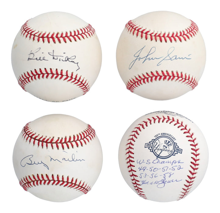 1953 New York Yankees WS Champs Team Signed Baseball Collection 35 Balls JSA COA