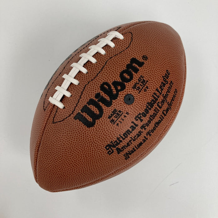 Beautiful Walter Payton Signed Wilson Official NFL Game Football JSA COA