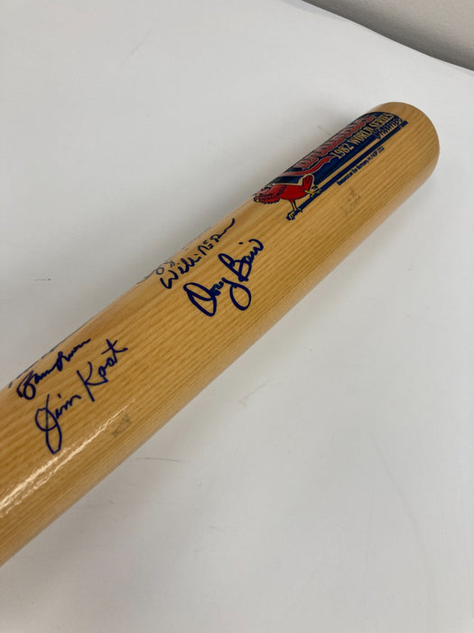 1982 St Louis Cardinals World Series Champs Team Signed Baseball Bat Beckett COA