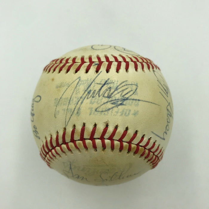 1980 Cleveland Indians Team Signed Autographed American League Baseball