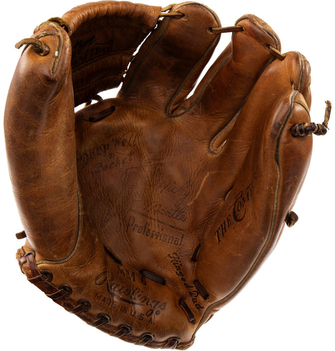 Mickey Mantle Signed 1960's Rawlings Game Model Baseball Glove PSA & Beckett COA