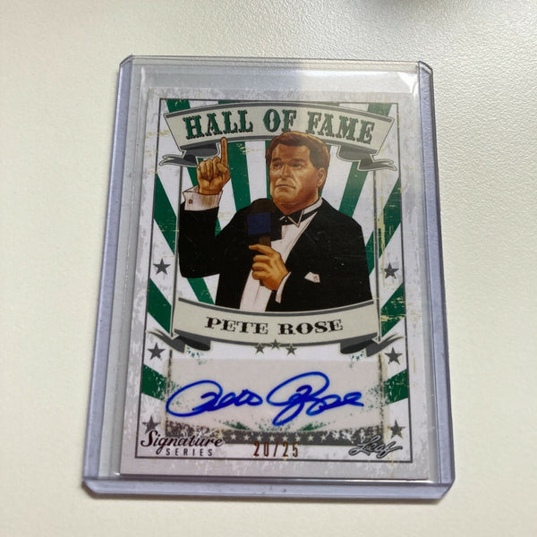 2016 Leaf Wrestling Pete Rose #20/25 Auto Signed Autographed Baseball Card