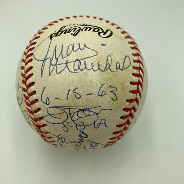 Perfect Game & No Hitter Multi Signed Baseball Sandy Koufax 14 Sigs JSA COA
