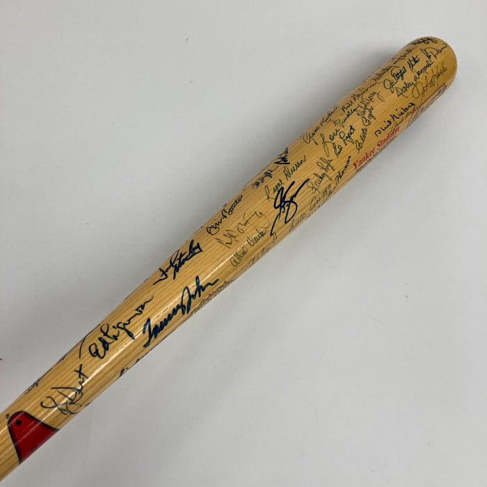 Beautiful New York Yankees HOF Legends Signed Baseball Bat With 55 Sigs! JSA COA