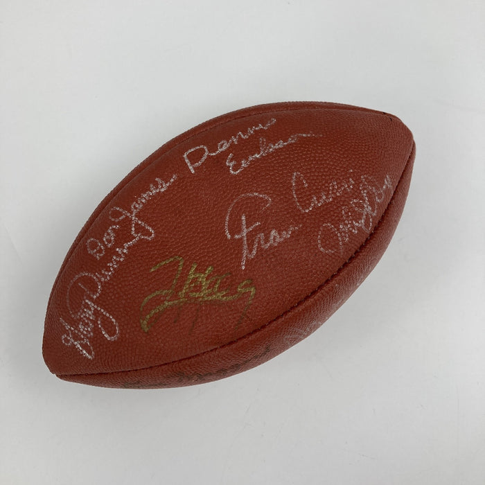 University Of Miami Hurricanes Legends Multi Signed Football Beckett COA