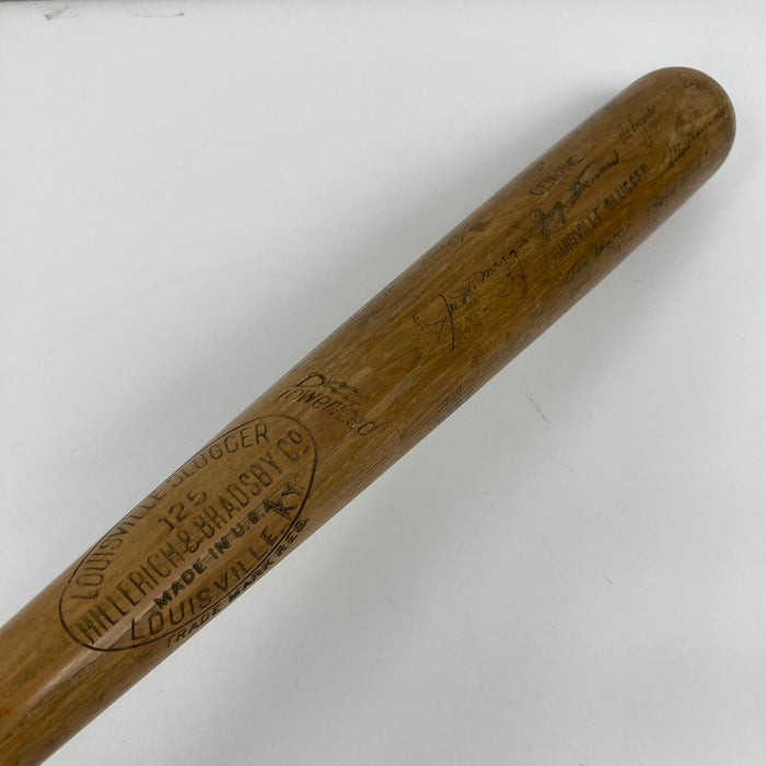 1947 New York Yankees World Series Champs Team Signed Baseball Bat PSA DNA