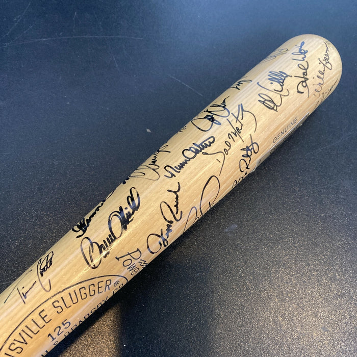 1992 Cincinnati Reds Team Signed Baseball Bat With 40 Sigs Barry Larkin JSA COA