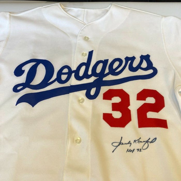 Sandy Koufax "Hall Of Fame 1972" Signed Vintage Los Angeles Dodgers Jersey JSA