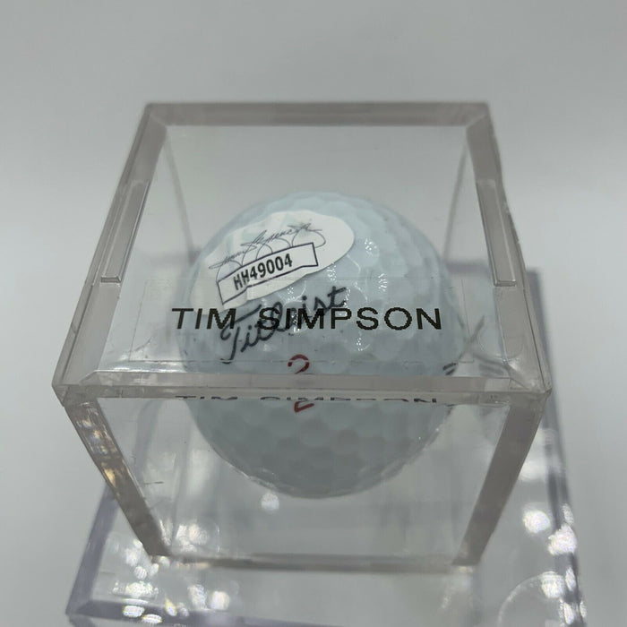 Tim Simpson Signed Autographed Golf Ball PGA With JSA COA