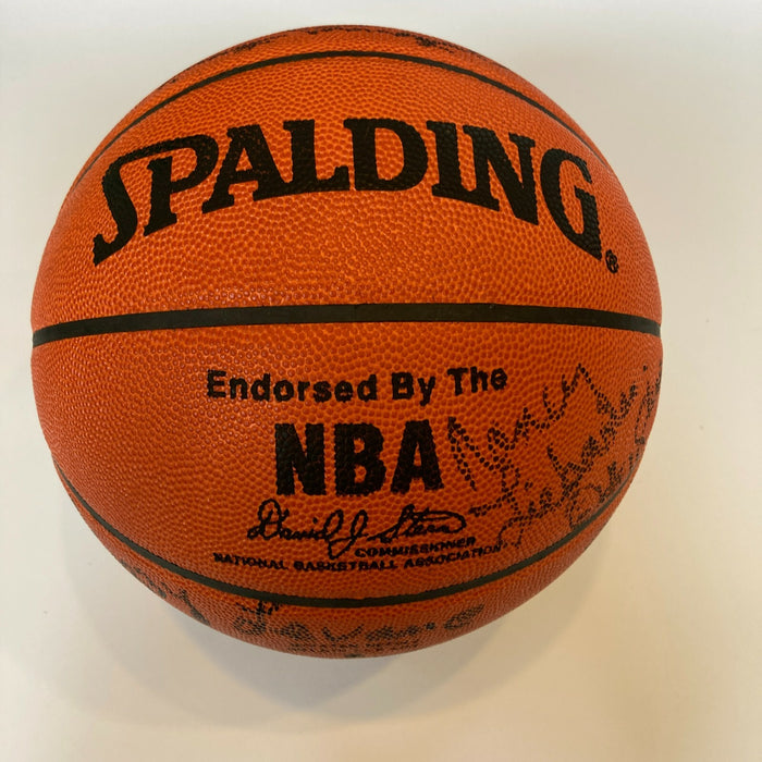 Roger Brown ABA Legend Hall Of Fame Class Of 1993 Signed Basketball JSA COA