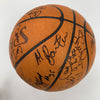 1990-91 Utah Jazz Team Signed Game Used Basketball Karl Malone Collection JSA