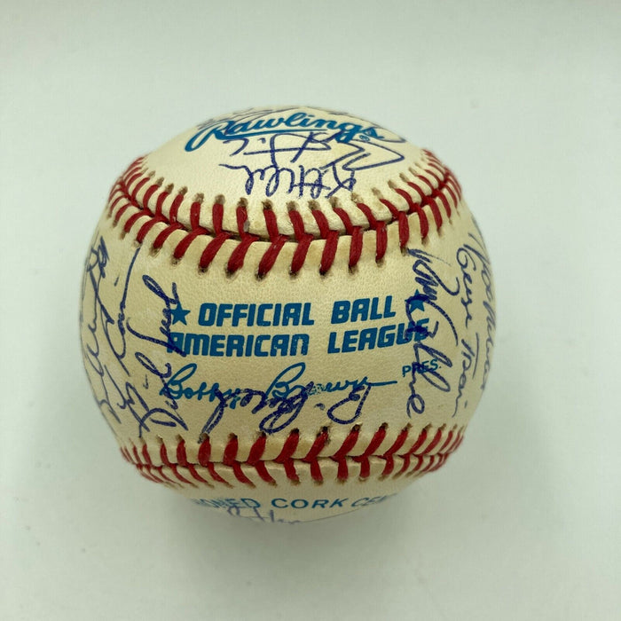 Nice 1993 Minnesota Twins Team Signed AL Baseball With Kirby Puckett COA