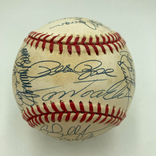 1975 Cincinnati Reds World Series Champs Team Signed Baseball PSA DNA COA