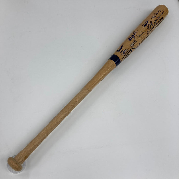 2000 NY Yankees WS Champs Team Signed Bat Derek Jeter Mariano Rivera JSA COA