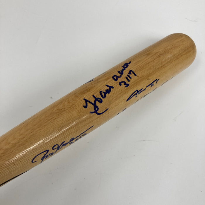 Beautiful 3,000 Hit Club Multi Signed Baseball Bat With Hit Totals JSA COA
