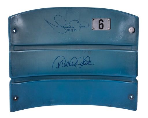 Derek Jeter & Mariano Rivera Signed NY Yankees Game Used Seatback Steiner COA