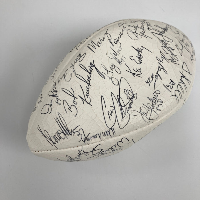 1983 AFC Pro Bowl Team Signed Official Wilson Football 50 Sigs JSA COA