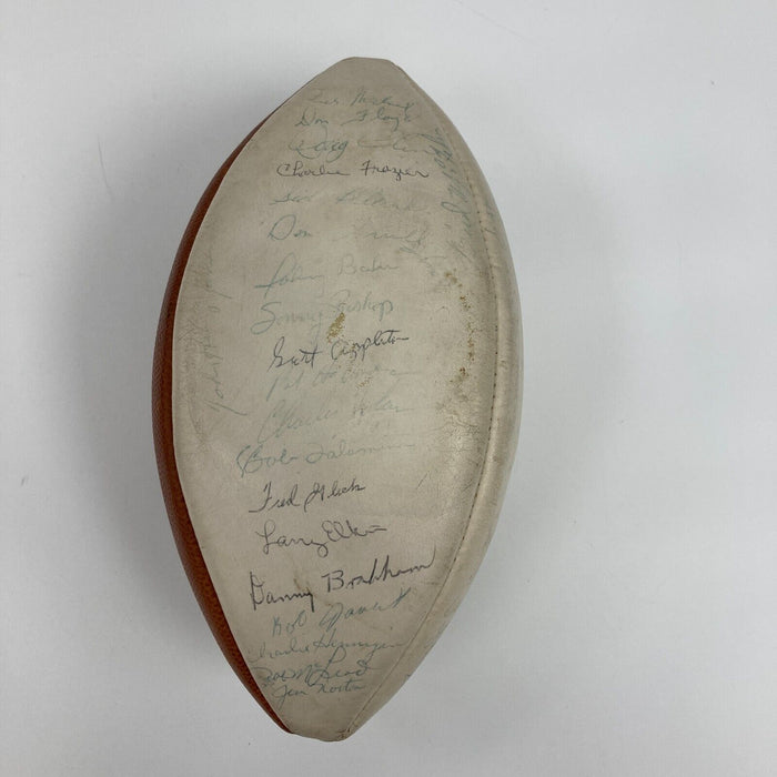 1966 Houston Oilers Team Signed Spalding Official AFL Football JSA COA 50+ Sigs