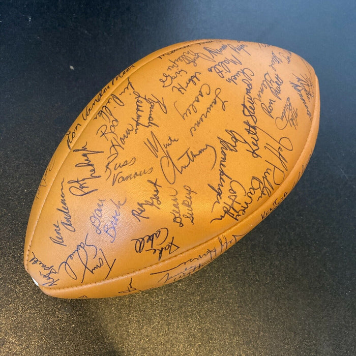 1976 Nebraska Cornhuskers Team Signed Football 50+ Signatures JSA COA