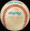 Joe Dimaggio Signed Heavily Inscribed STAT Baseball JSA COA