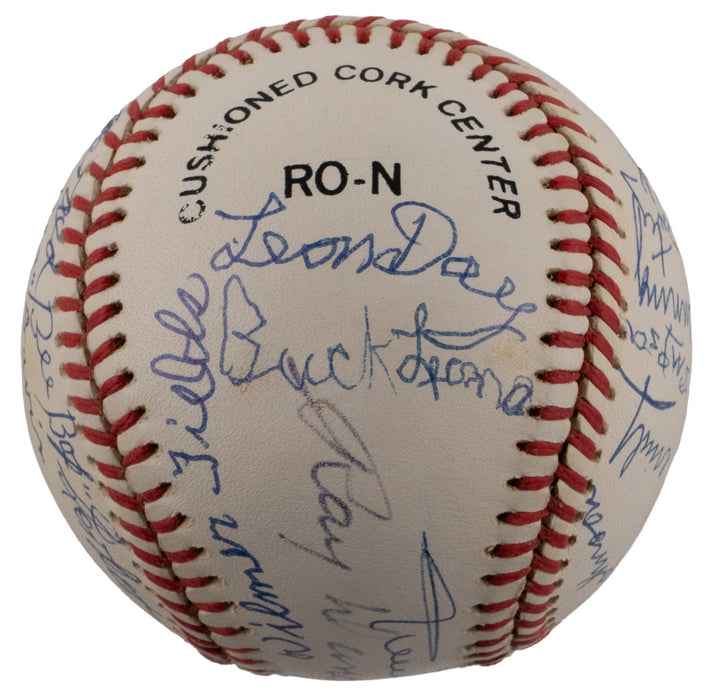 Willie Mays Negro League Legends Multi Signed Baseball 20 Signatures JSA COA