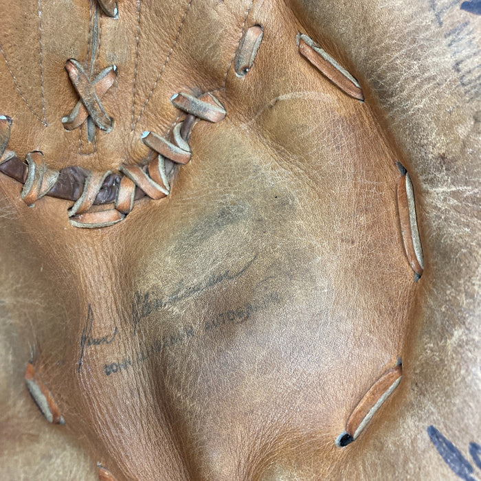 Donn Clendenon Signed 1960's Game Model First Base Glove Mitt JSA COA