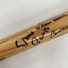 Willie Mays Hank Aaron Negro League Legends Signed Baseball Bat 65 Sigs JSA