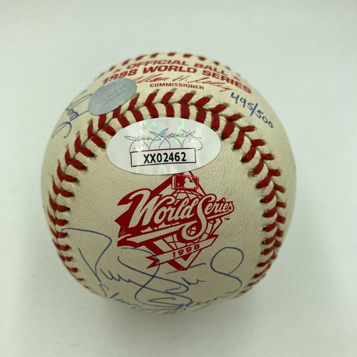 1998 New York Yankees World Series Champs Team Signed Baseball Derek Jeter JSA