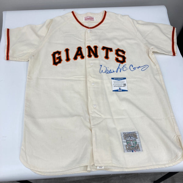 Willie McCovey Signed San Francisco Giants Mitchell & Ness Jersey Beckett COA