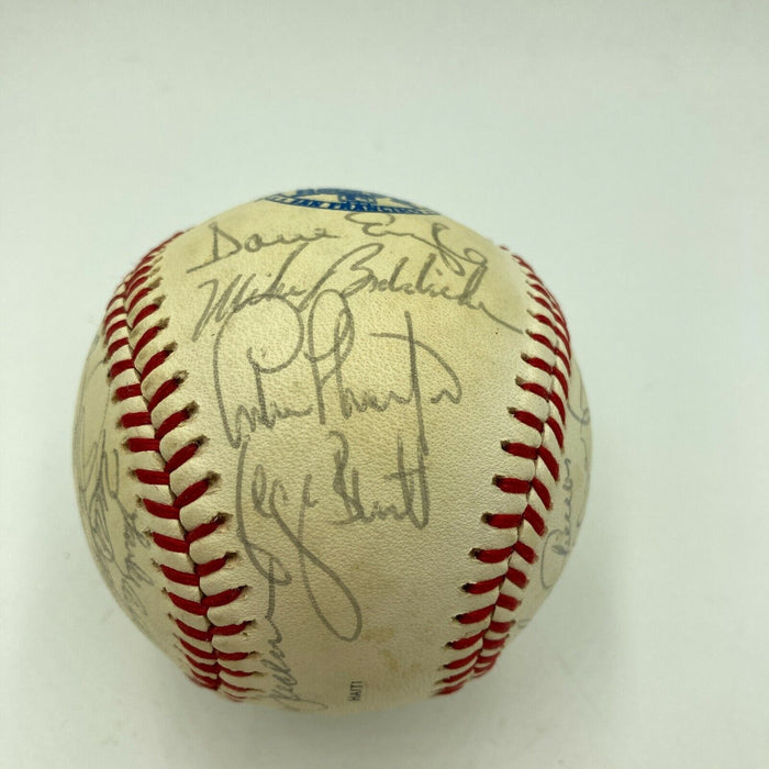 1984 All Star Game Team Signed Baseball 29 Sigs Cal Ripken Jr George Brett JSA