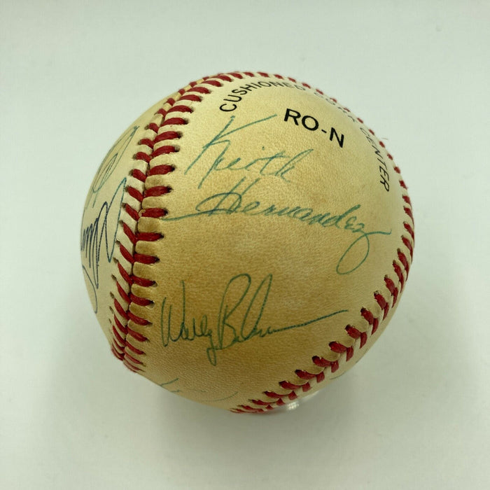 1986 New York Mets World Series Champs Team Signed Vintage NL Baseball