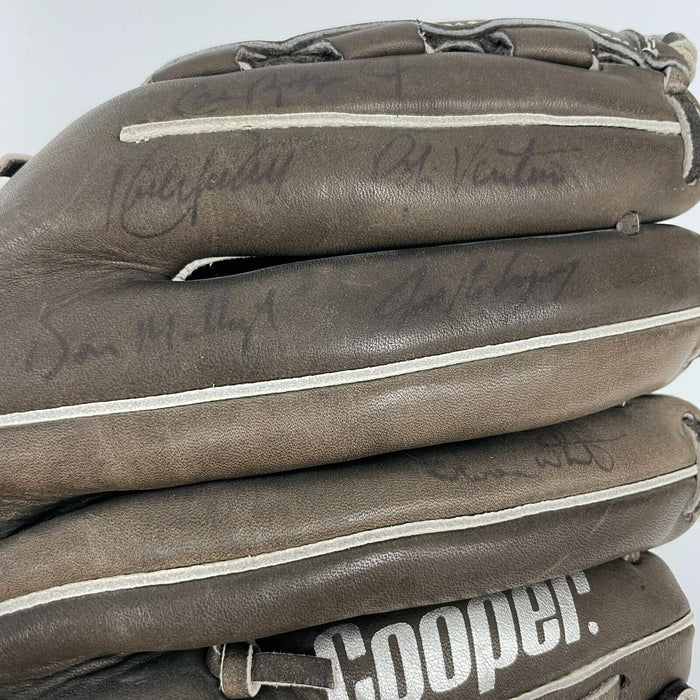 Ken Griffey Jr. Kirby Puckett Cal Ripken Jr Signed Baseball Glove JSA COA