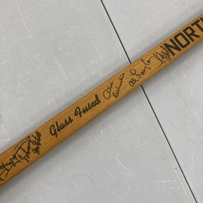 1964-65 Detroit Red Wings Team Signed Gordie Howe Game Issued Hockey Stick JSA