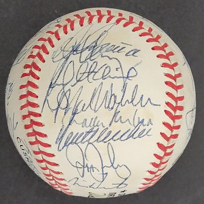 1991 Atlanta Braves National League Champs Team Signed Baseball Beckett COA