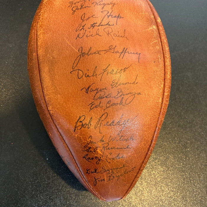 1954 Notre Dame Fighting Irish Team Signed Football With 57 Sigs Beckett COA