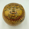 Warren Spahn Hand Painted George Sosnak Folk Art Signed Baseball