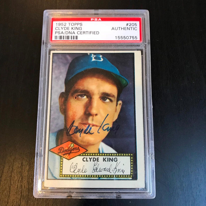 1952 Topps Clyde King Signed Autographed Baseball Card PSA DNA COA