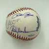 Stunning  Kings Of Baseball Hank Aaron Nolan Ryan Ripken Signed Baseball JSA COA