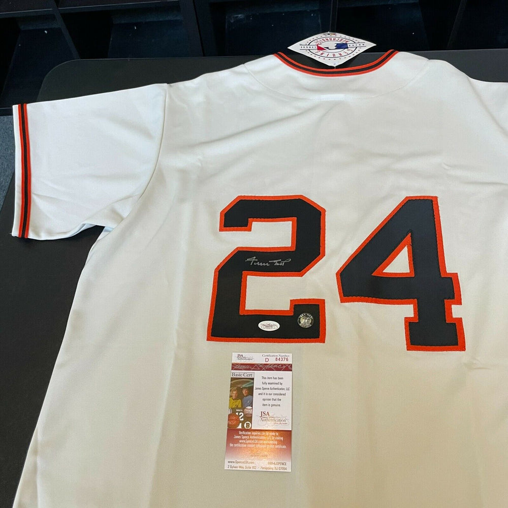 Willie Mays Signed Authentic Majestic San Francisco Giants Jersey With JSA COA