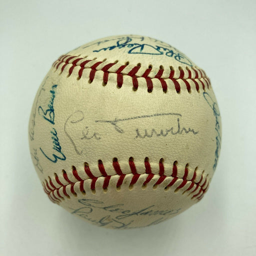 1970 Chicago Cubs Team Signed National League Baseball Ernie Banks JSA COA