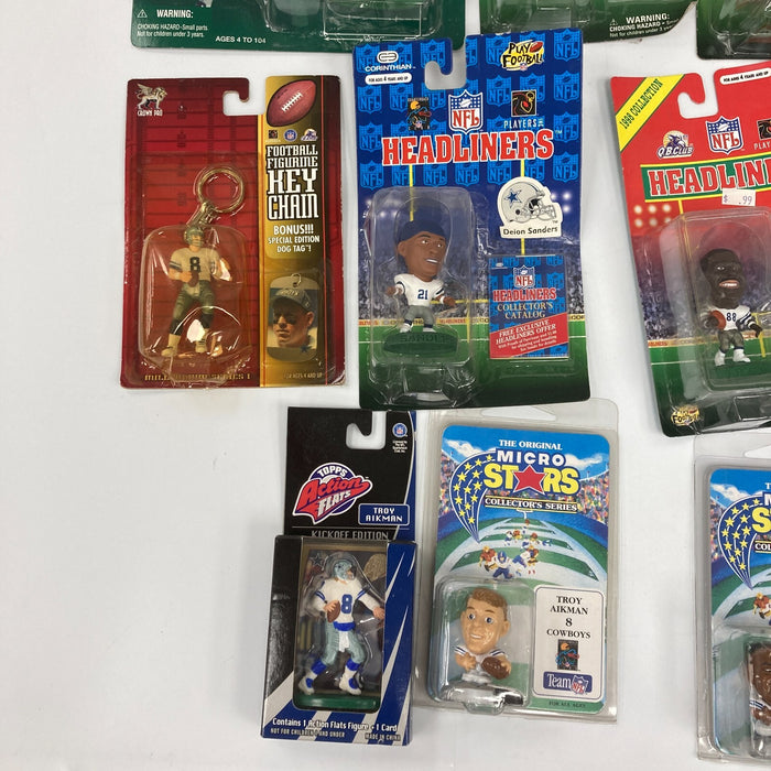 Lot Of 32 Dallas Cowboys Starting Lineup Figurines SLU Troy Aikman Emmitt Smith