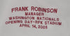 Frank Robinson Signed Washington Nationals Opening Day Majestic Jersey Beckett