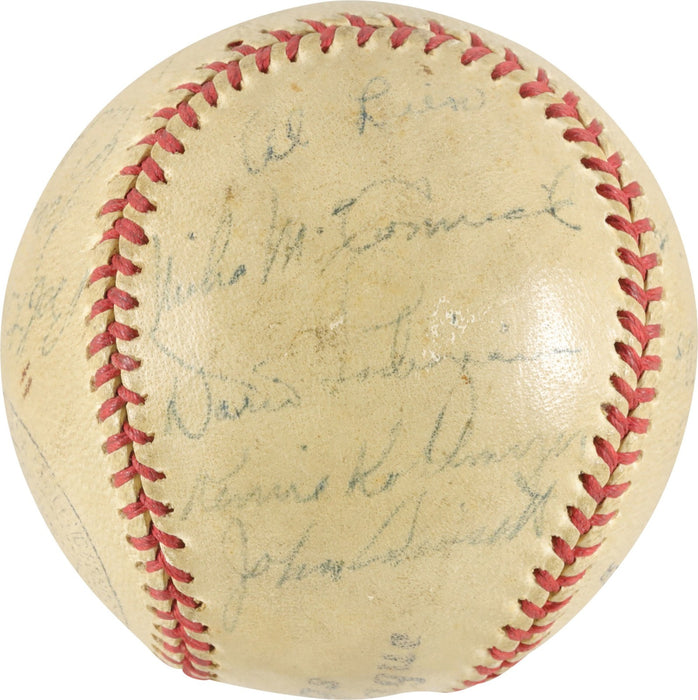 Joe Dimaggio Signed 1944 World War 2 VS. Army Team Signed Baseball PSA DNA COA