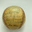 1953 New York Yankees World Series Champs Team Signed Baseball Mickey Mantle JSA