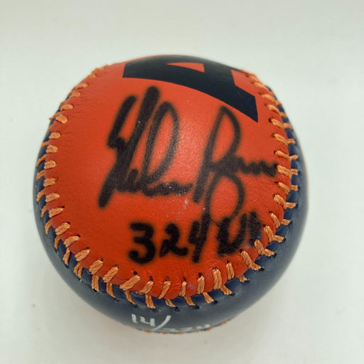 Nolan Ryan "324 Wins" Signed Houston Astros Spinneybeck Baseball JSA COA