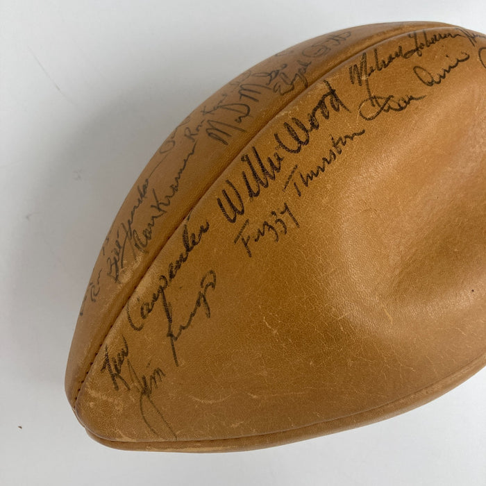 1962 Green Bay Packers NFL Champs Team Signed Football JSA COA